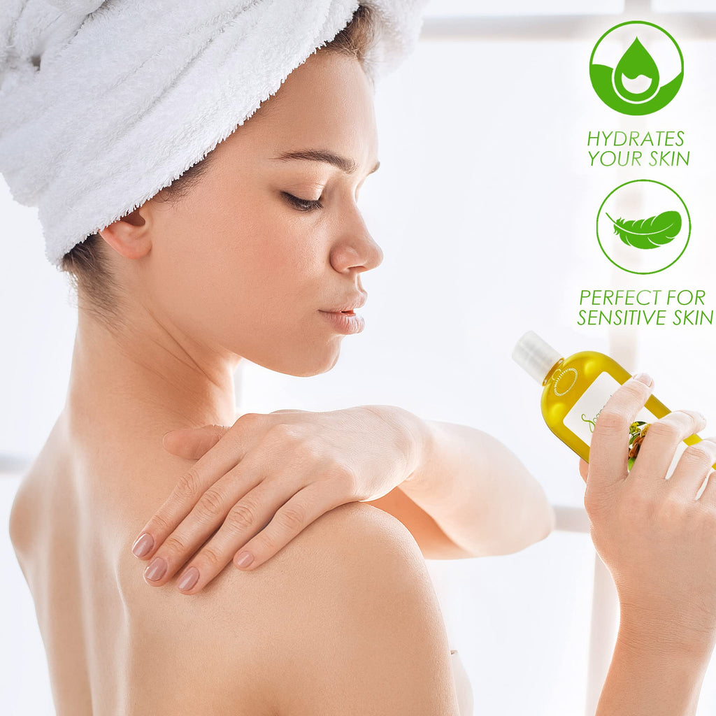 Soapeauty Sweet Almond Oil, Golden Jojoba Oil & Avocado Oil — Pack of 3, Cold-Pressed, 8 fl oz Each