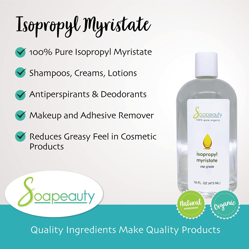 Soapeauty Isopropyl Myristate Cosmetic Grade — 32 oz