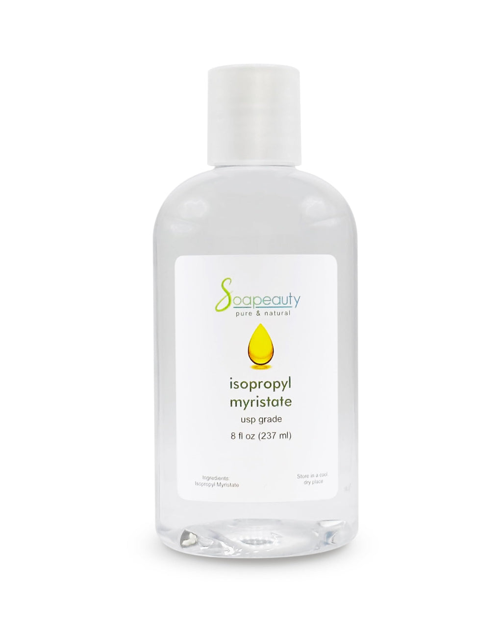 Soapeauty Isopropyl Myristate Cosmetic Grade – 8 fl oz for Soap, Fragrances, Shampoos, Creams