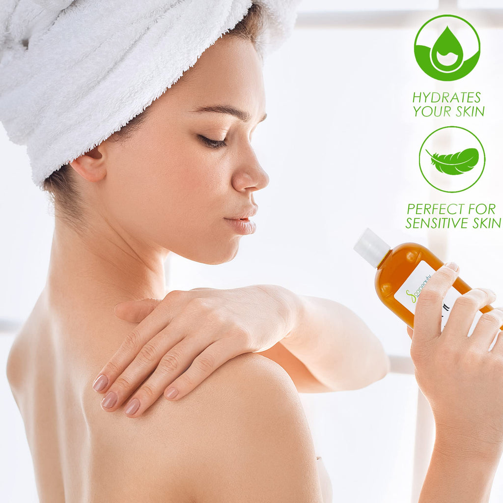 Soapeauty Lanolin Oil 100% Natural | Moisturizing Carrier Oil for Skin, Lips & Hair | 16 fl oz