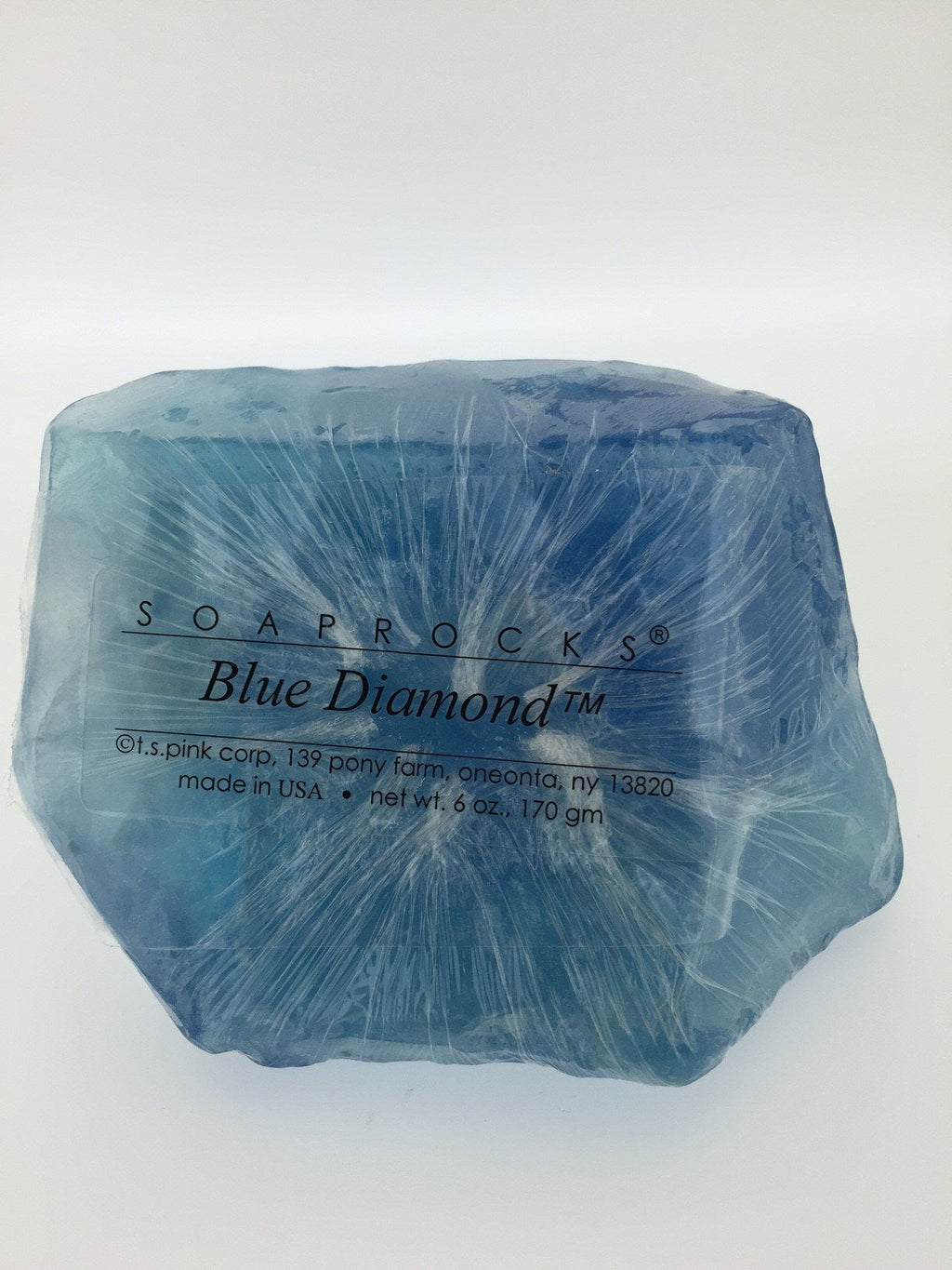 SoapRocks TS Pink Blue Diamond SoapRock – 6 oz Gem Birthstone Soap