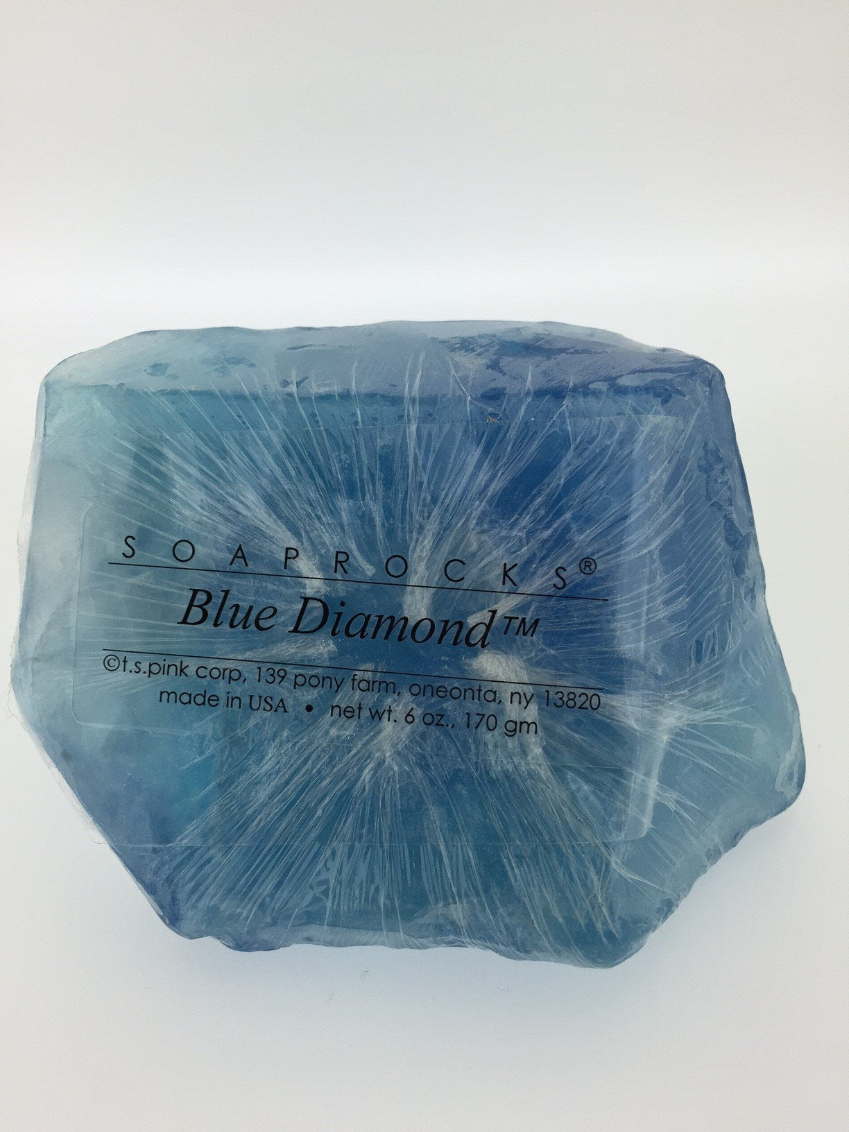SoapRocks TS Pink Blue Diamond SoapRock – 6 oz Gem Birthstone Soap