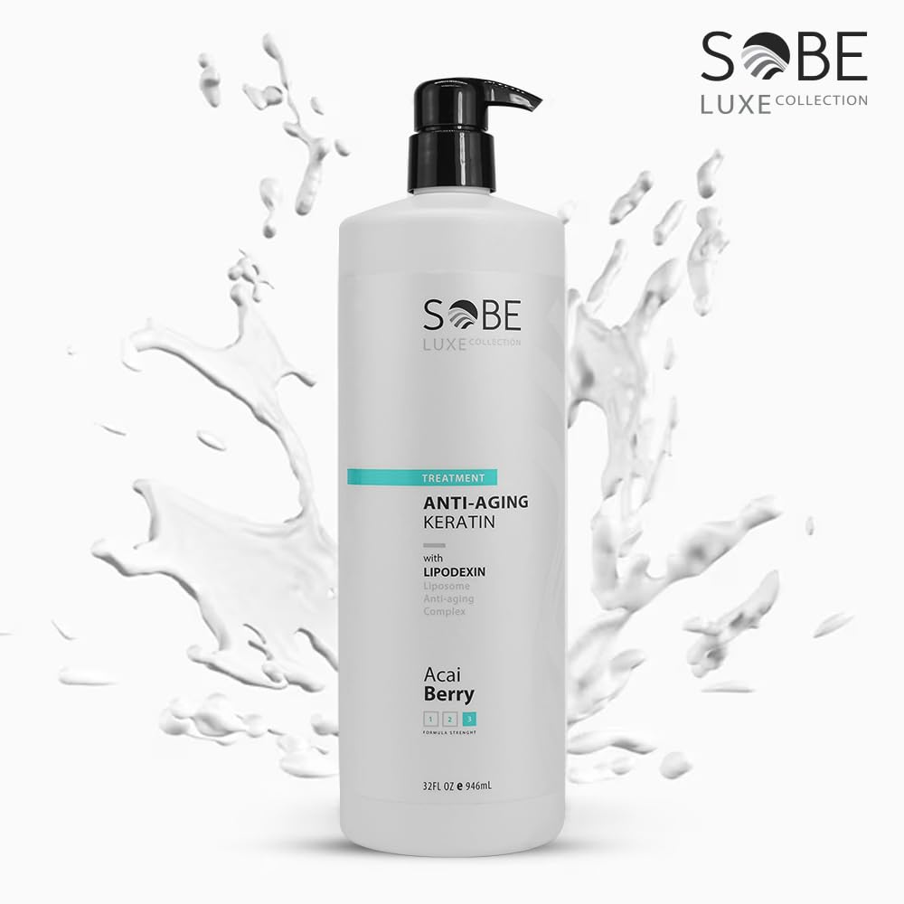 SOBE LUXE Brazilian Keratin Smoothing Treatment – 32 Oz, Forte, Sulfate-Free