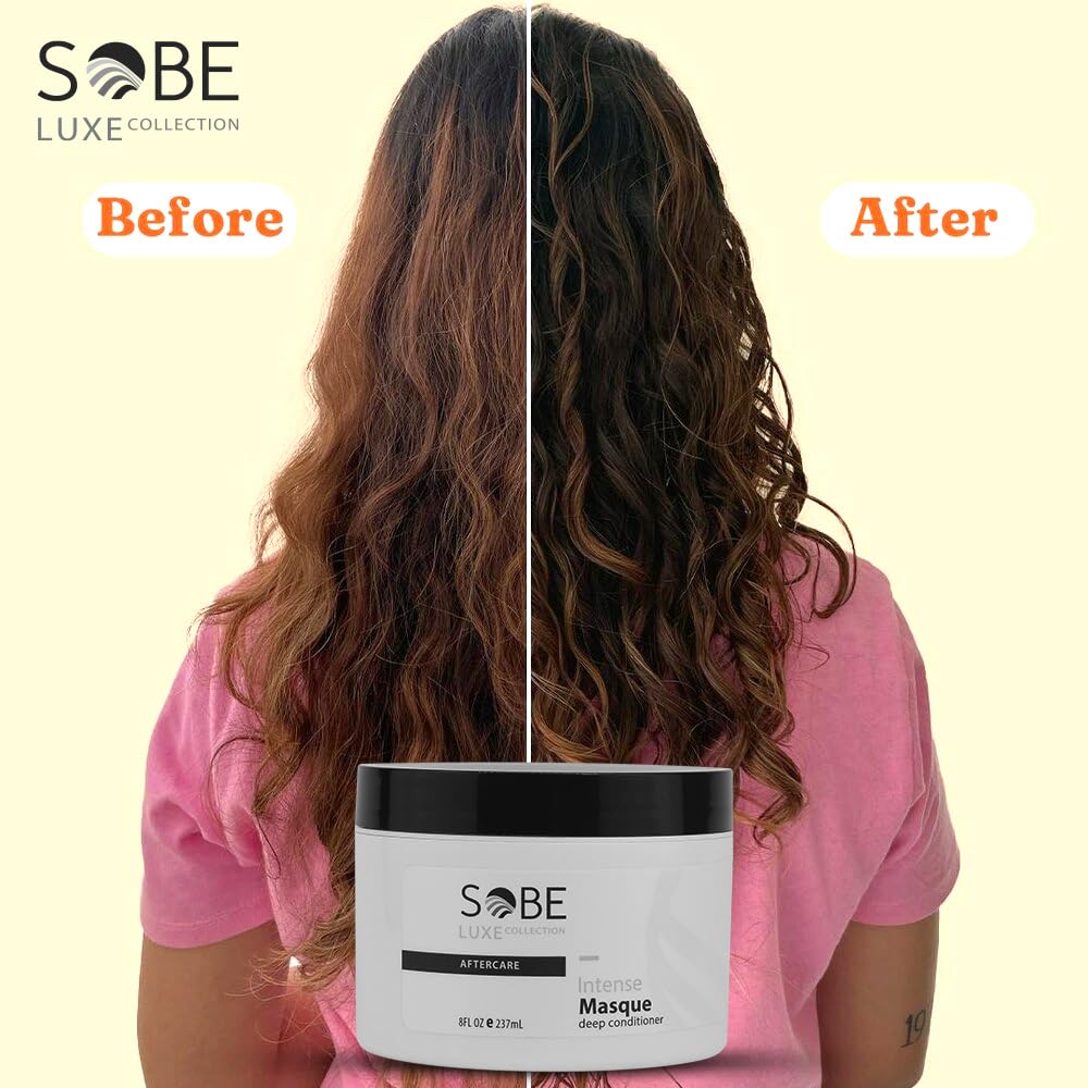 SOBE LUXE Hair Mask 8oz – Deep Conditioning for Dry, Damaged Hair | Keratin & Panthenol