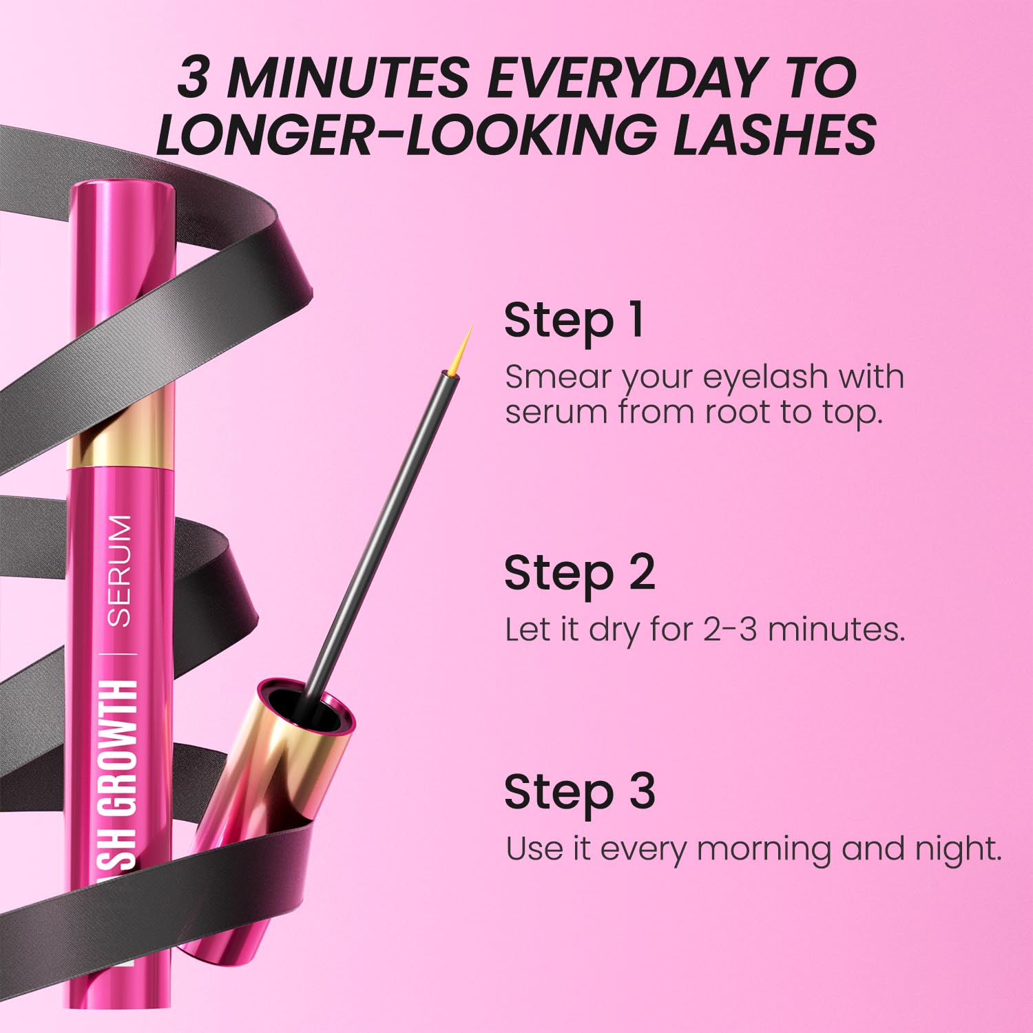 Sobetuar Eyelash Growth Serum – Volumizing, Natural, Vegan & Gentle (5 mL)