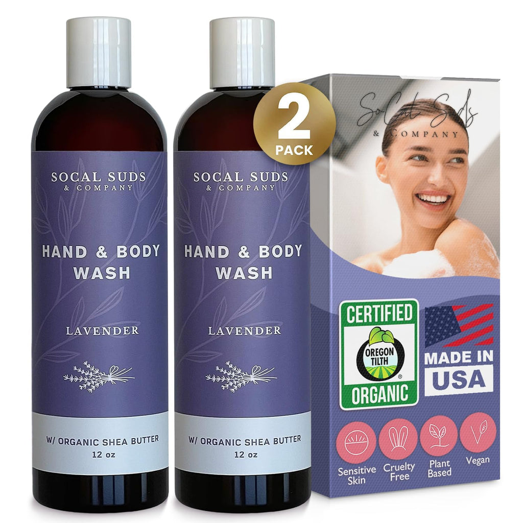 SoCal Suds & Company Lavender Shea Butter Hand & Body Wash - 12oz Twin Pack
