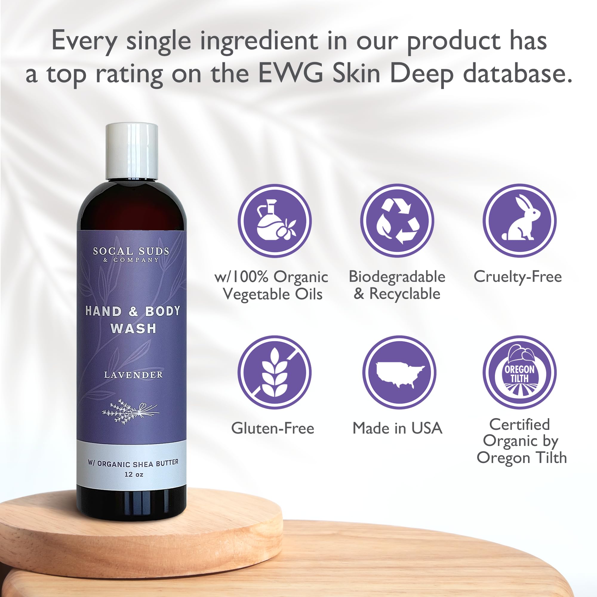 SoCal Suds & Company Lavender Shea Butter Hand & Body Wash - 12oz Twin Pack