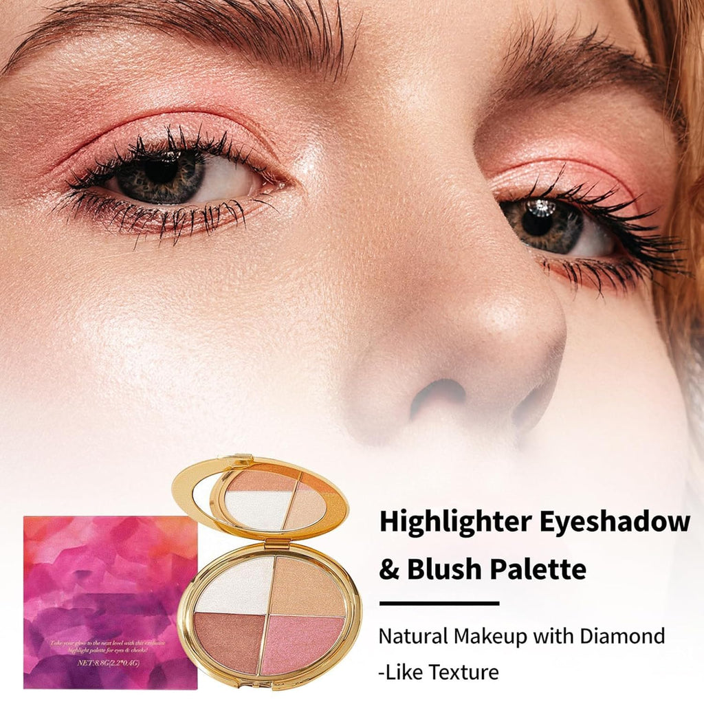 Soelegant Eye & Cheek Palette – 4-in-1 Glow, Eyeshadow & Highlighter