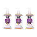 South Of France SoF Nourishing Hand Wash – Lavender Fields with Sea Algae, Coconut & Olive Oil – Vegan, Non-GMO, 3×8 oz