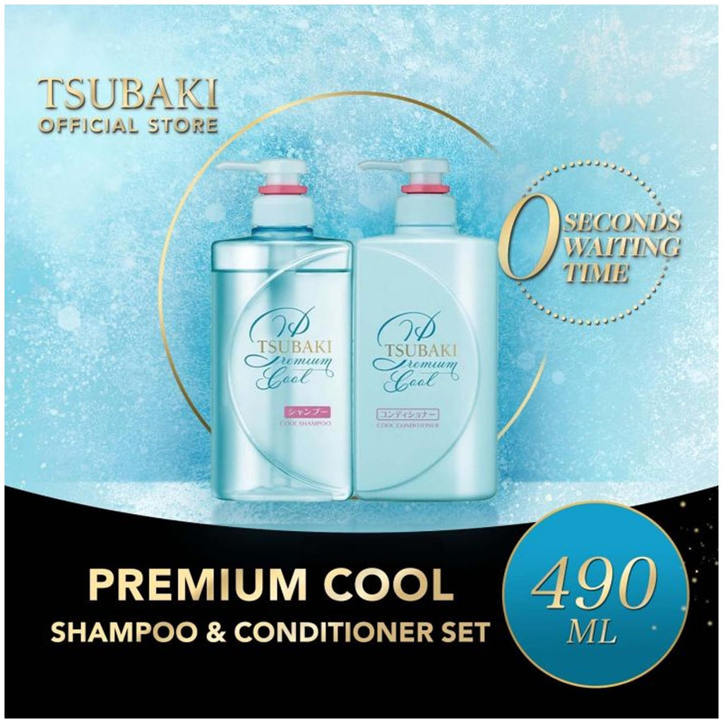 LE Tsubaki Premium Cool Shampoo & Conditioner Pair Set (Mint Edition) + SOFIA BY ODE Hair Mask