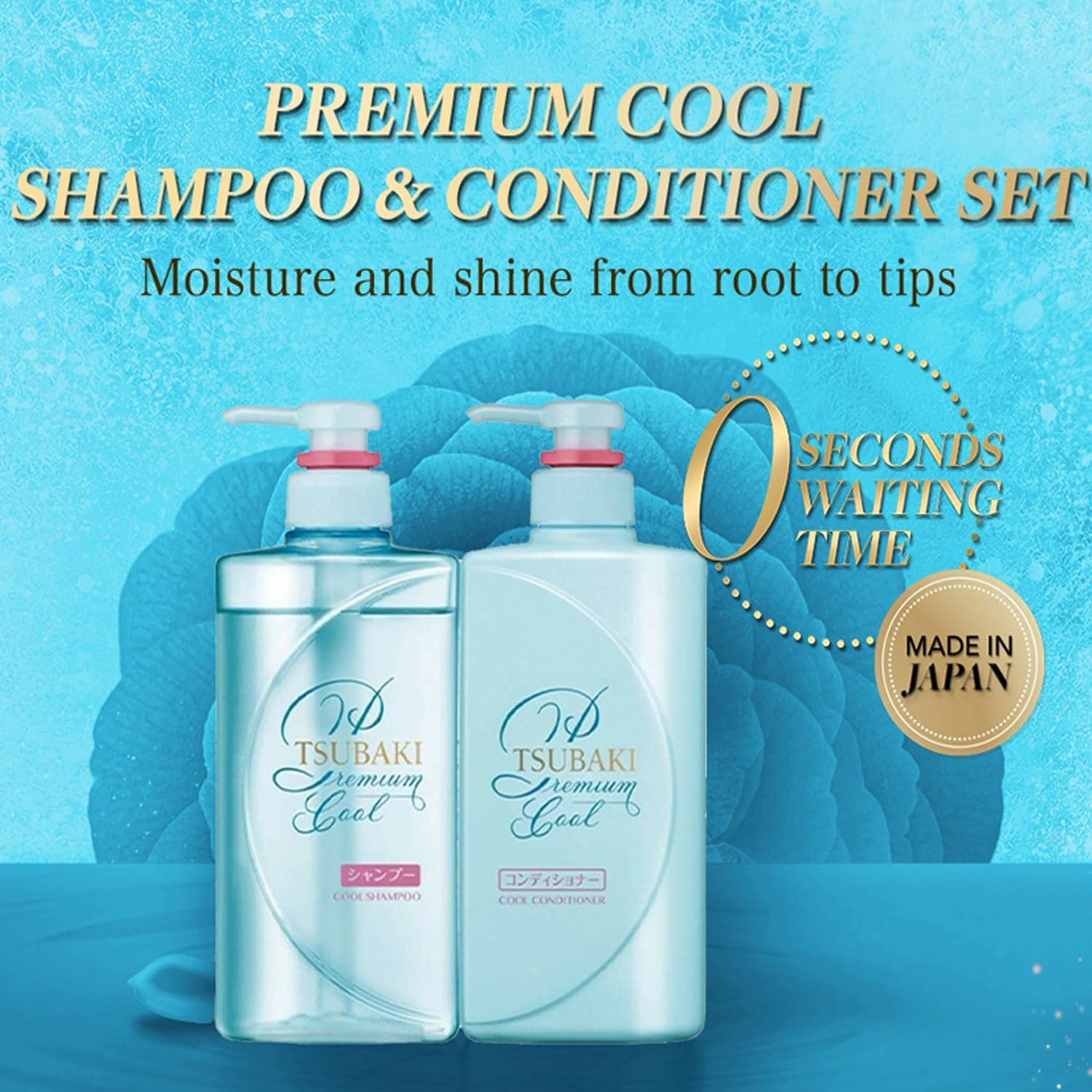 LE Tsubaki Premium Cool Shampoo & Conditioner Pair Set (Mint Edition) + SOFIA BY ODE Hair Mask