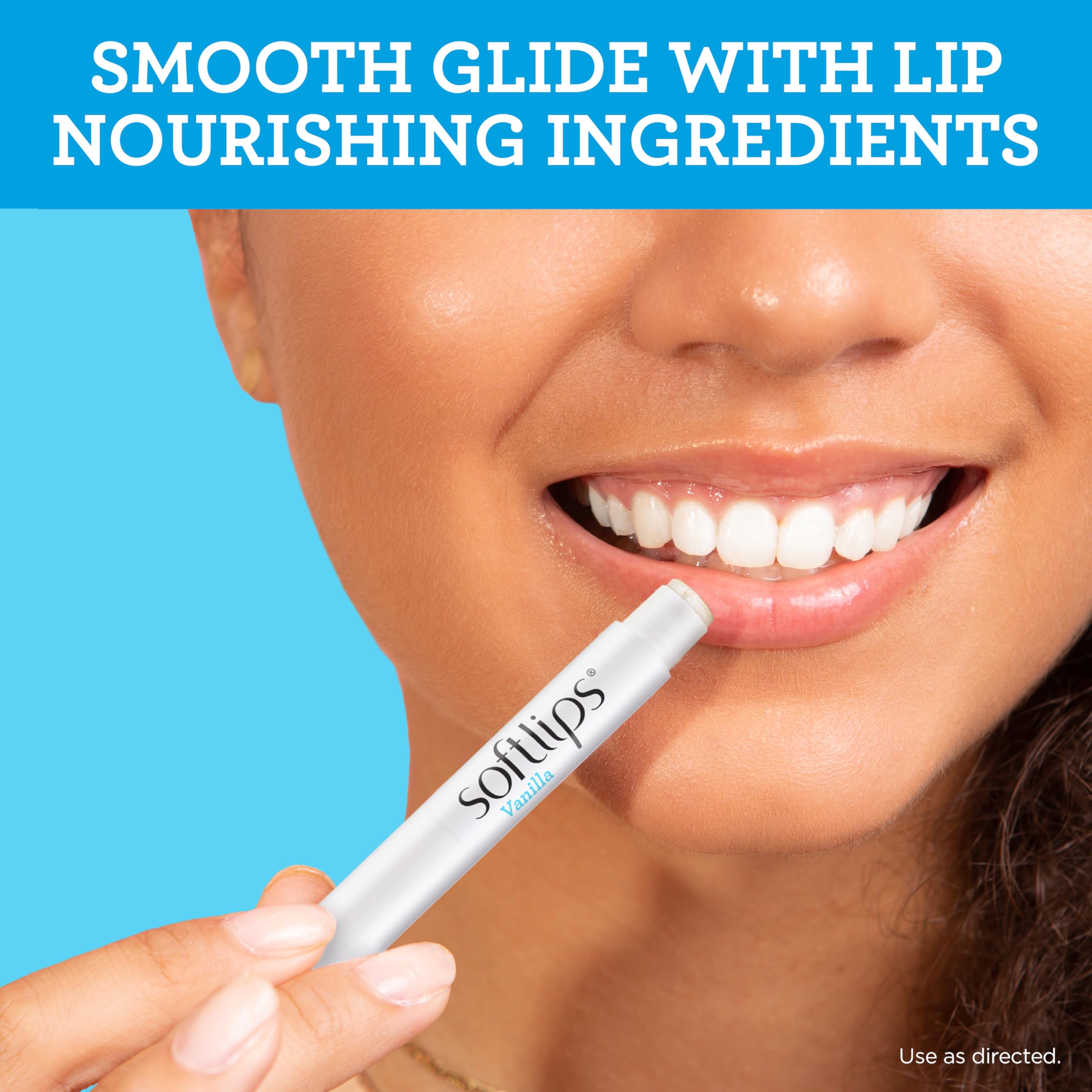SoftLips Vanilla Lip Protectant SPF 20 – Hydrating Lip Balm (2-Pack)