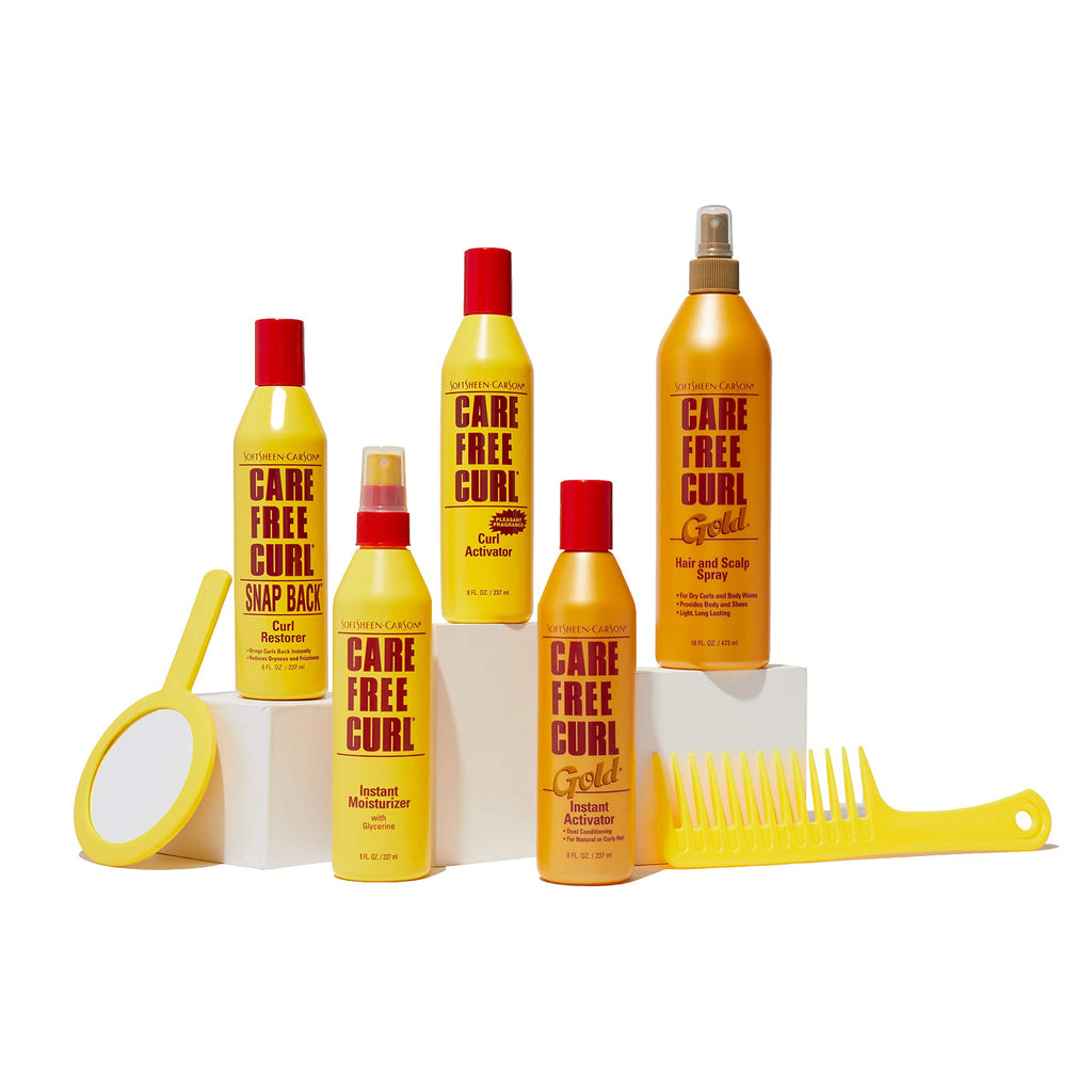 SoftSheen-Carson Care Free Curl Gold Hair and Scalp Spray – 16 oz | Curl Refresh & Moisture