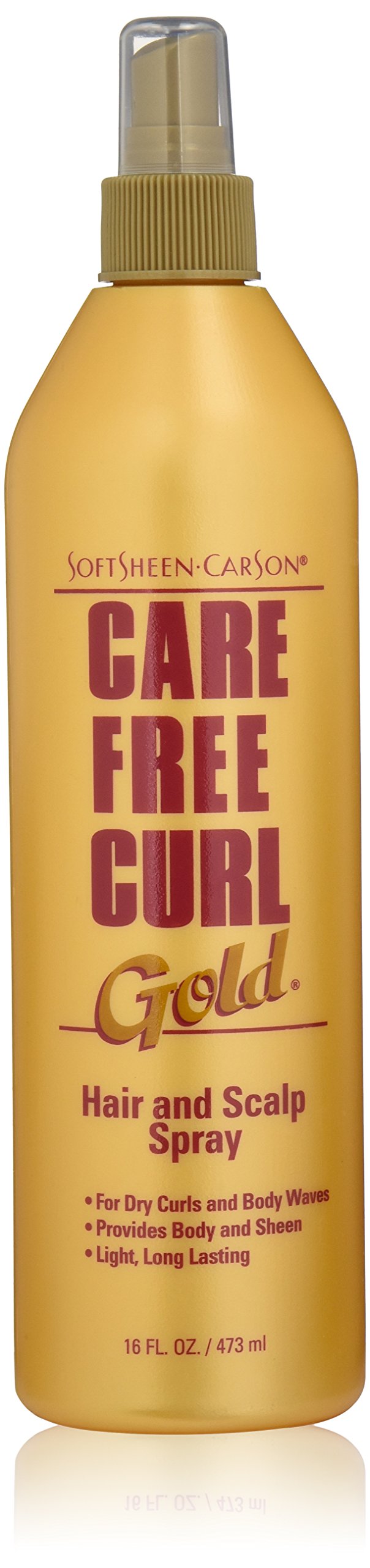 SoftSheen-Carson Care Free Curl Gold Hair and Scalp Spray – 16 oz | Curl Refresh & Moisture