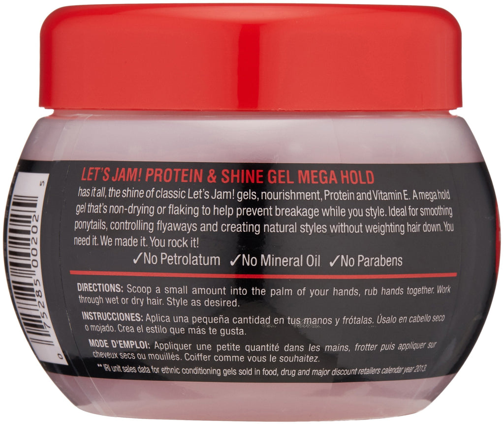SoftSheen-Carson Let's Jam! Mega Hold Conditioning Hair Gel | All Hair Types | 9 oz