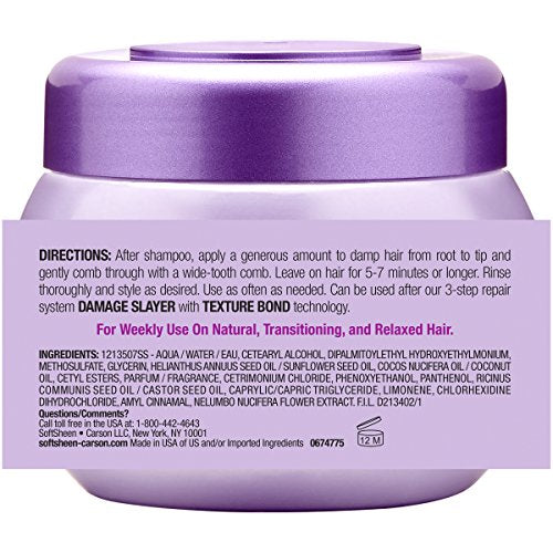SoftSheen Dark and Lovely Damage Slayer Hydrator Steam Mask 9 oz