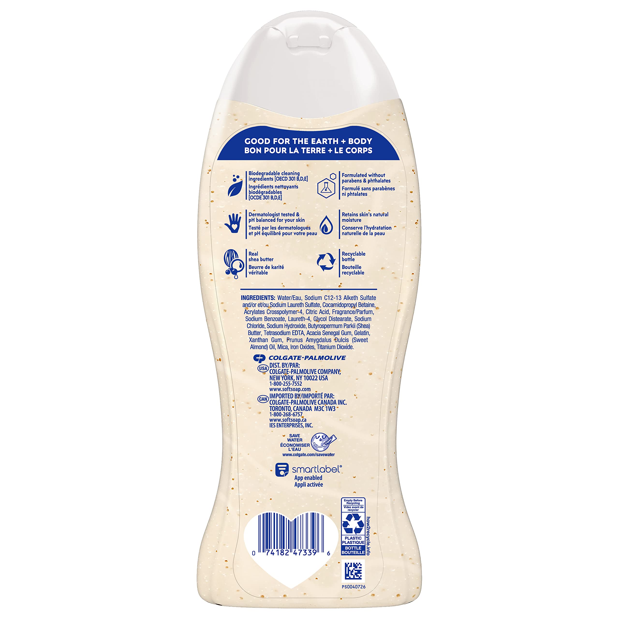 Softsoap Moisturizing Body Wash with Shea & Almond Oil – 20 fl oz (4 Pack)
