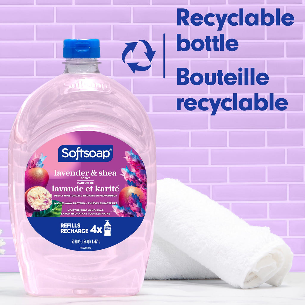 Softsoap Deeply Moisturizing Lavender & Shea Butter Hand Soap Refill – 50 oz