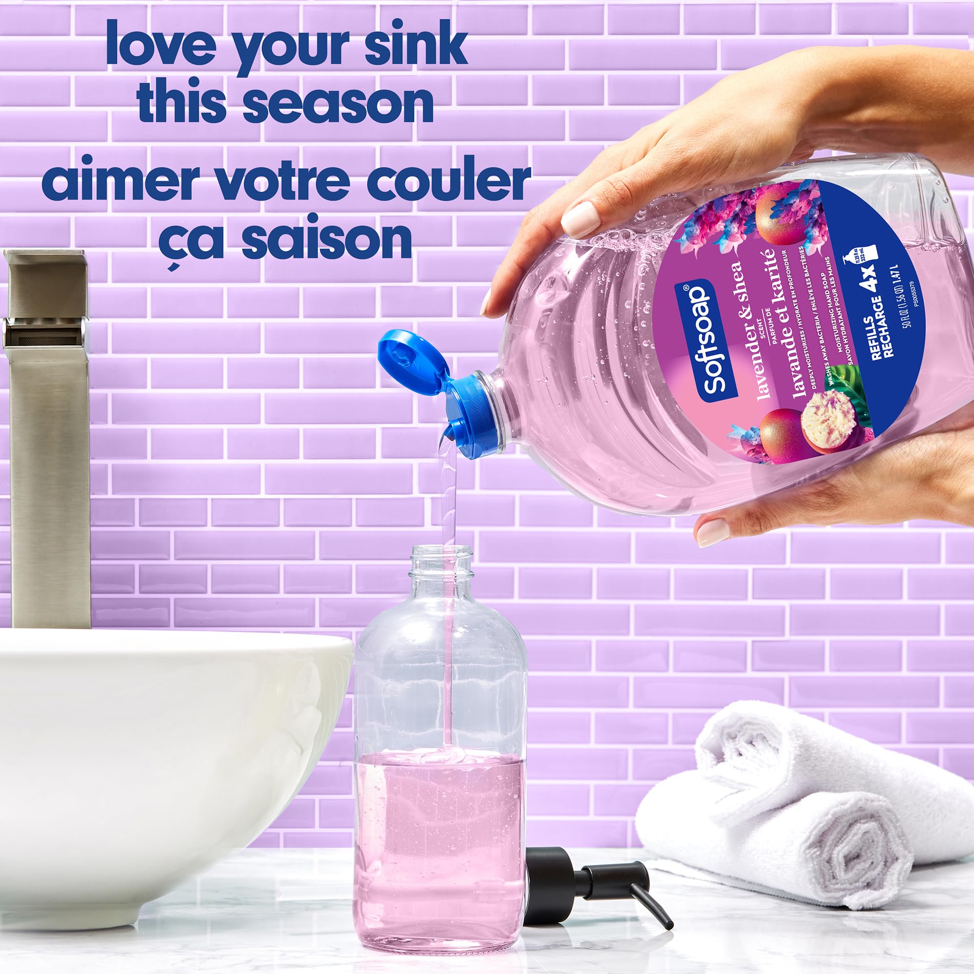 Softsoap Deeply Moisturizing Lavender & Shea Butter Hand Soap Refill – 50 oz
