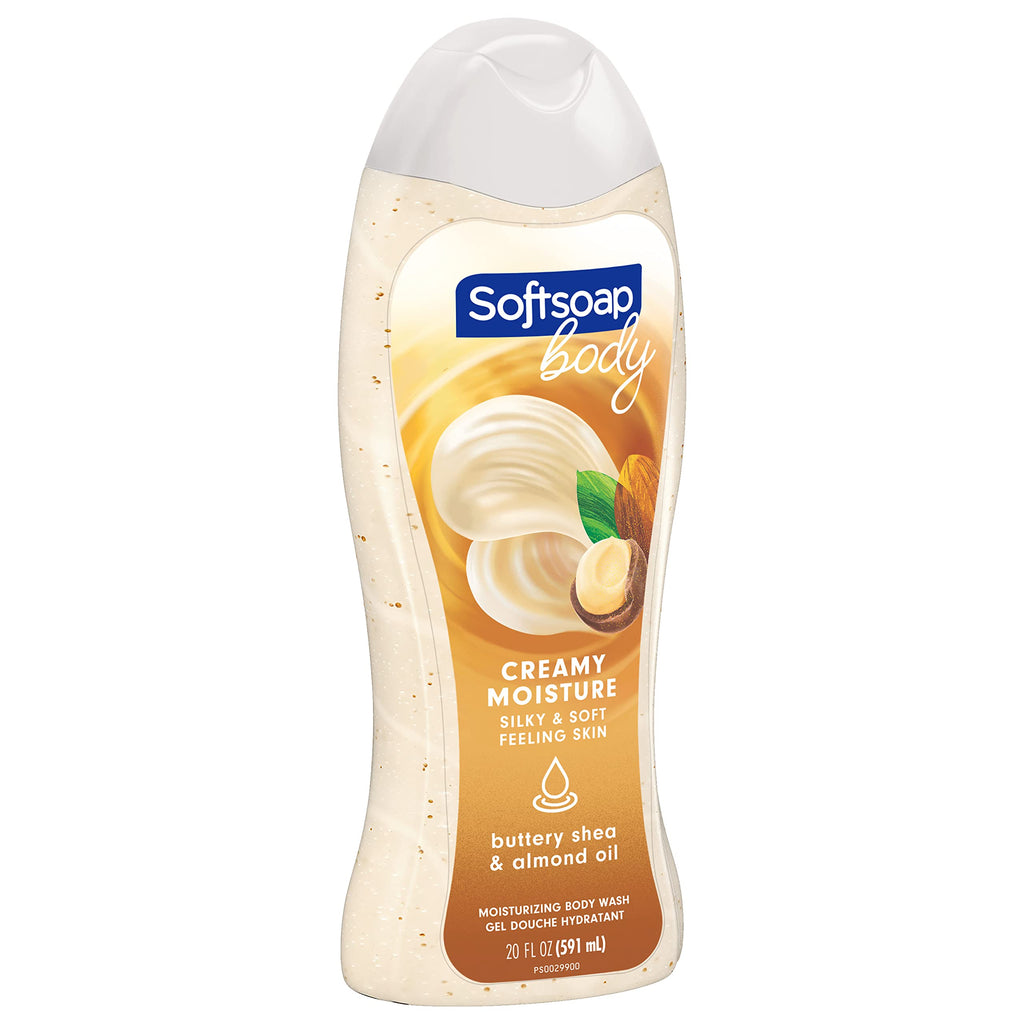 Softsoap Moisturizing Body Wash with Shea & Almond Oil – 20 fl oz (4 Pack)