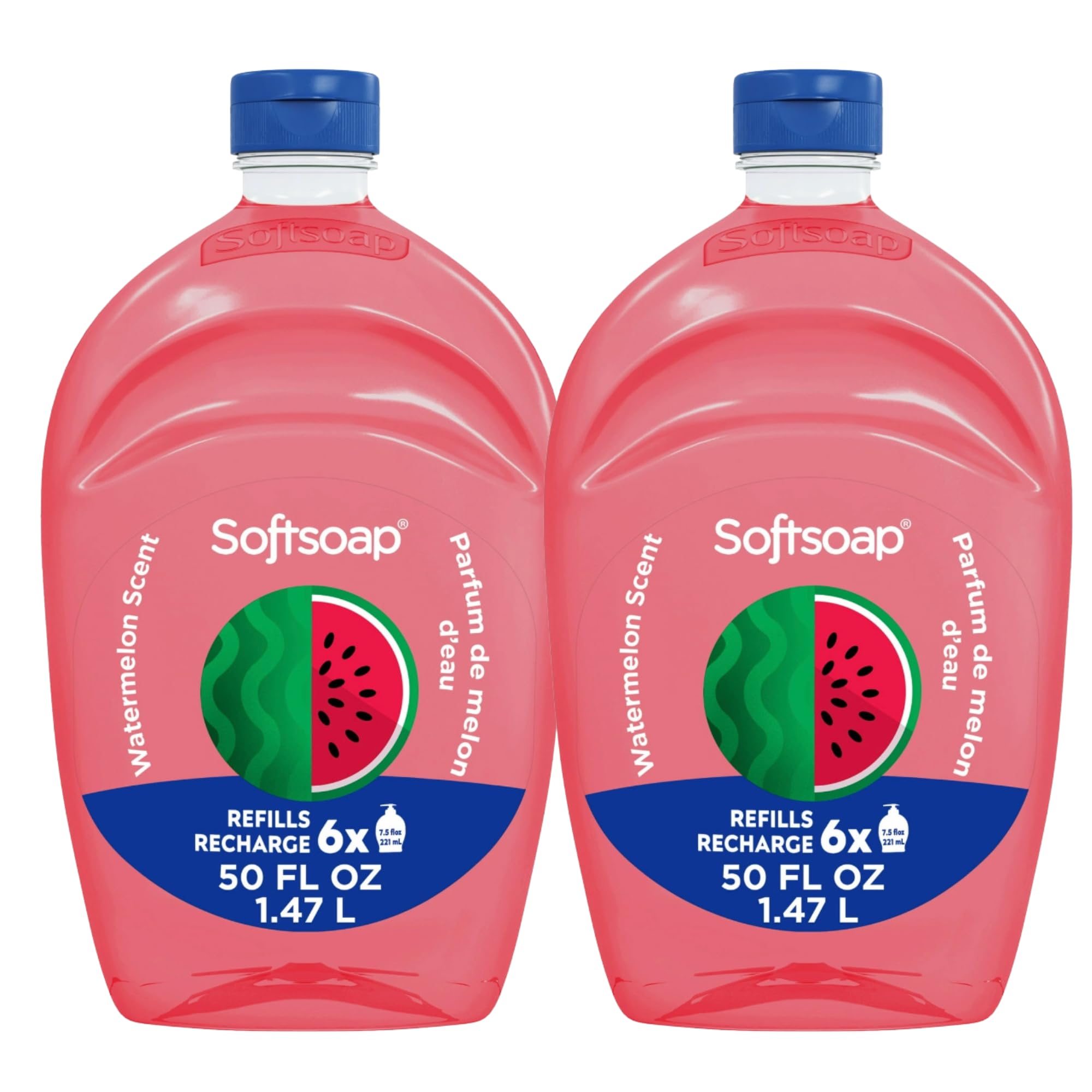 Softsoap Limited Edition Watermelon Refill Bottles – 100 FL OZ Total (2x50)