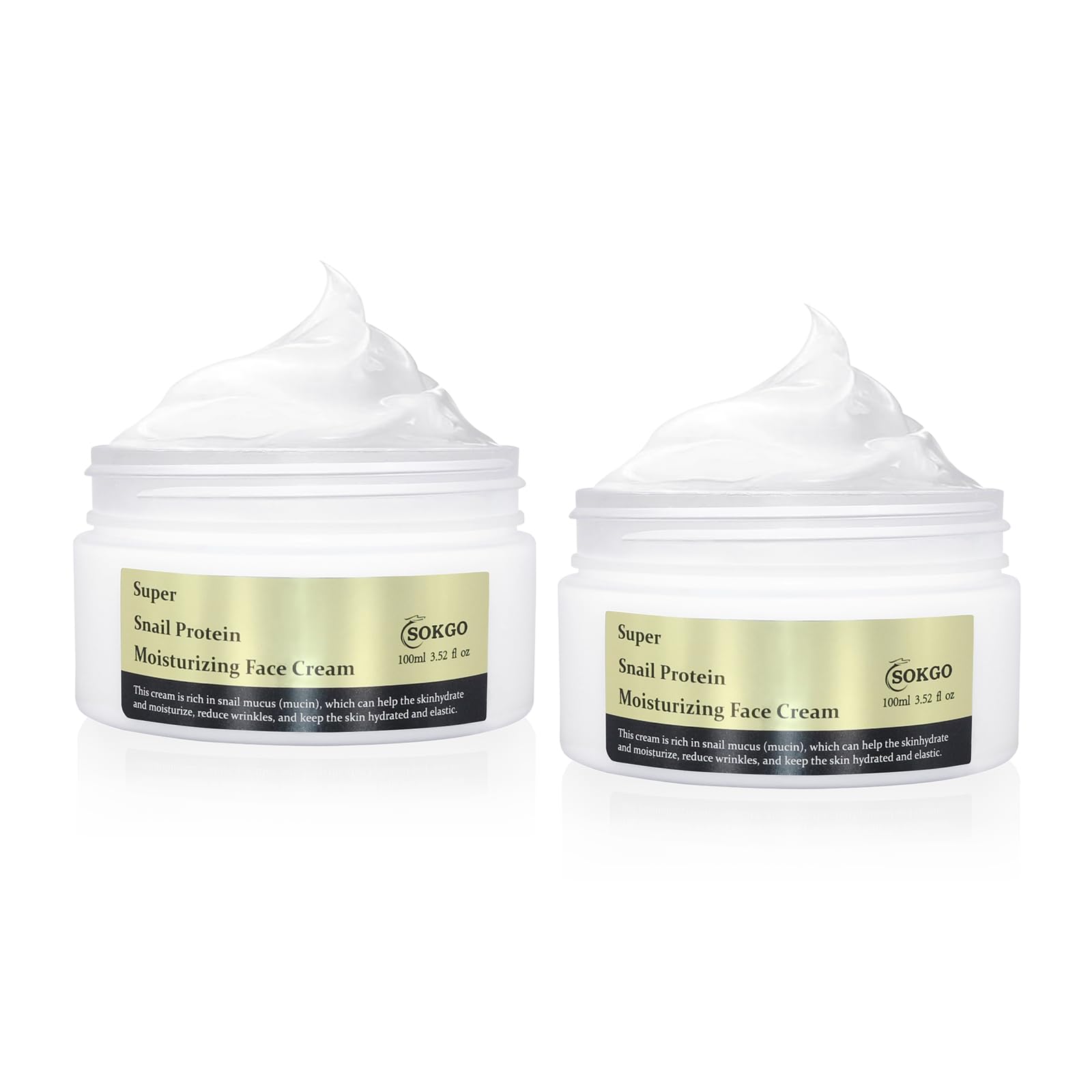 Sokgo Snail Mucin Cream | Revitalizing Hydrating Moisturizer for All Skin Types