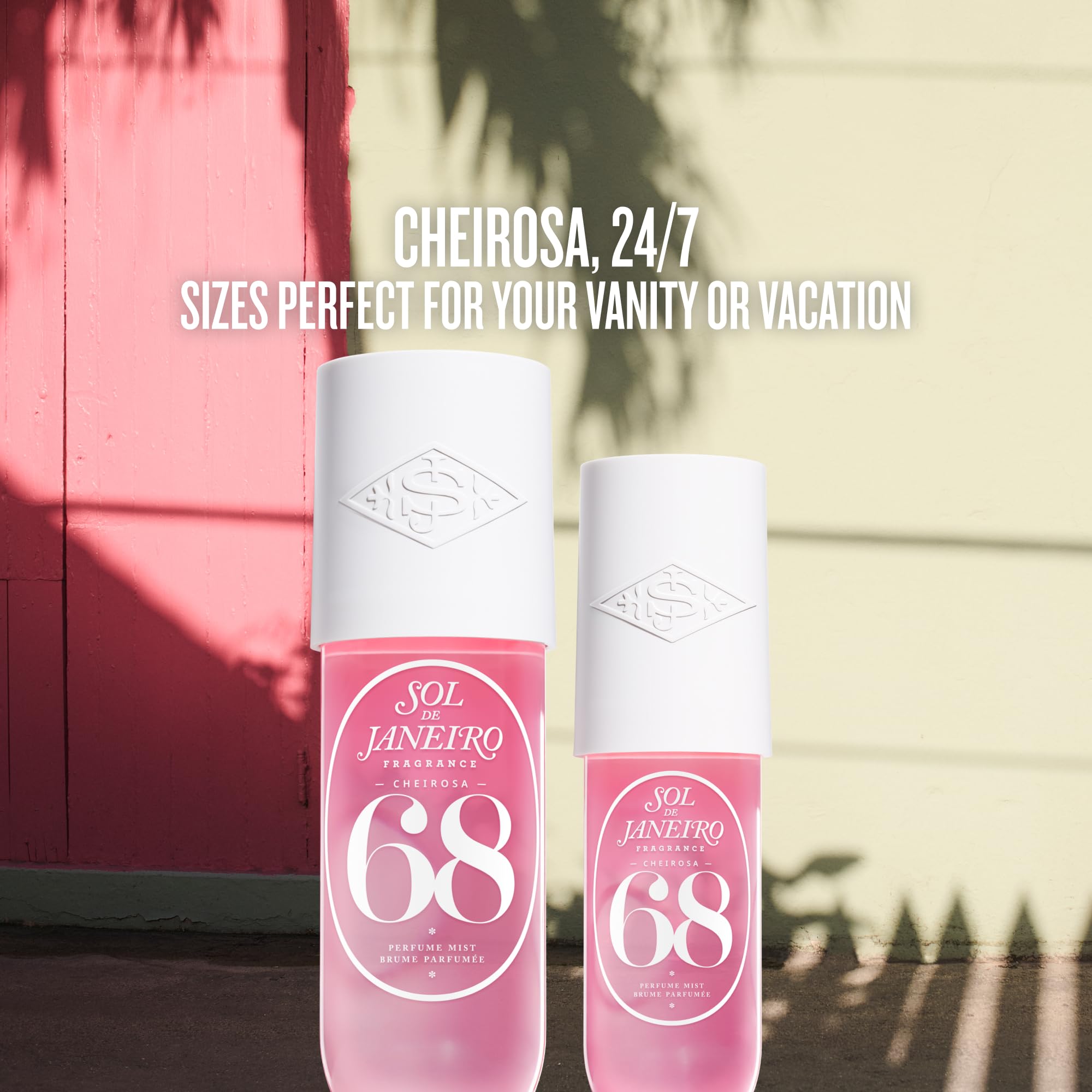 Sol de Janeiro Cheirosa Hair & Body Fragrance Mist Home and Away Bundle - 8.1 oz + 3 oz Duo (Cheirosa 68)