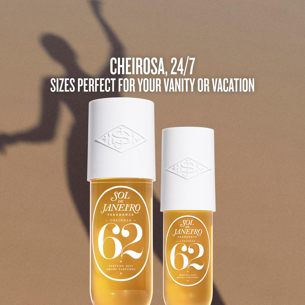Sol de Janeiro Cheirosa Hair & Body Fragrance Mist – Full Size & Travel Size Duo (Cheirosa 62)