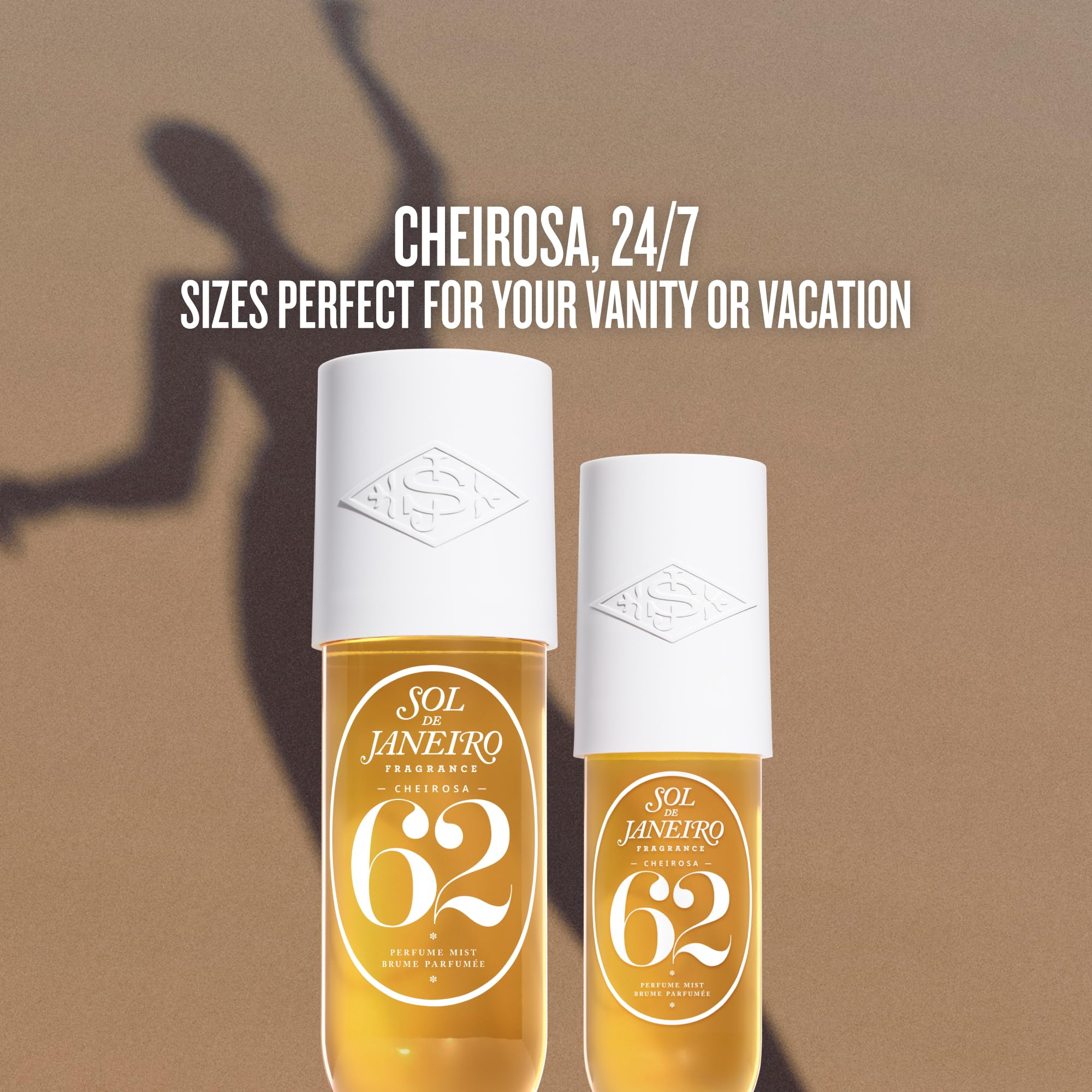 Sol de Janeiro Cheirosa Hair & Body Fragrance Mist – Full Size & Travel Size Duo (Cheirosa 62)