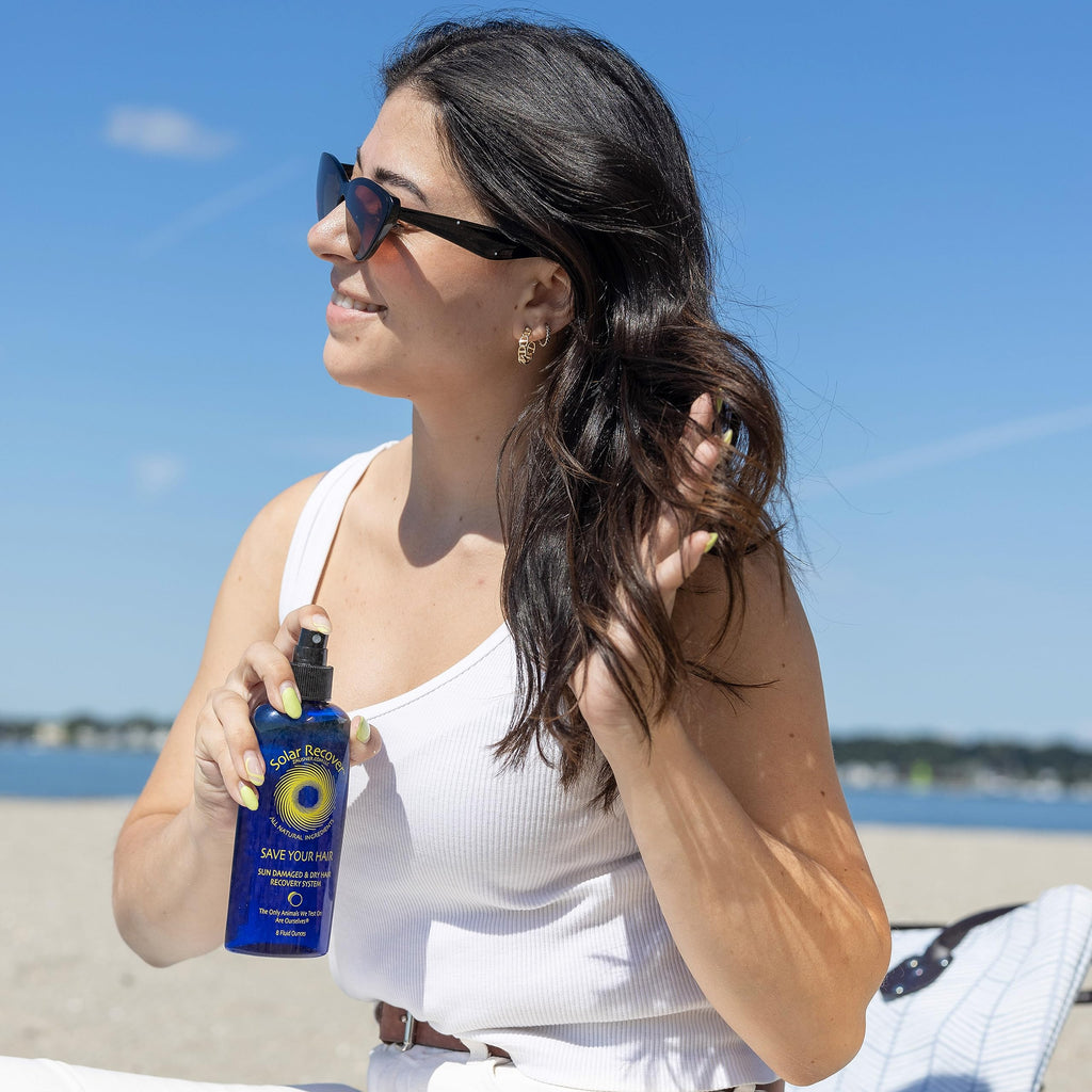Solar Recover After Sun Moisturizing Spray + Hair Detangler Combo – Hydrating Skin Mist & Leave-In Conditioner