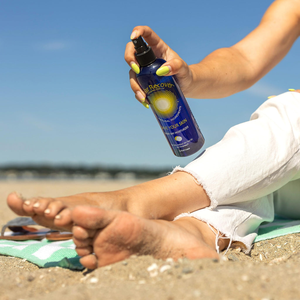 Solar Recover After Sun Moisturizing Spray + Hair Detangler Combo – Hydrating Skin Mist & Leave-In Conditioner