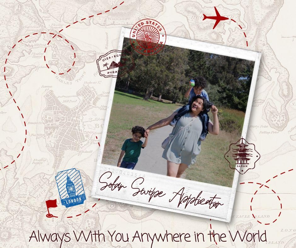 Solar Swipe Sunscreen Applicator – Portable, Refillable, Mess-Free for All Ages