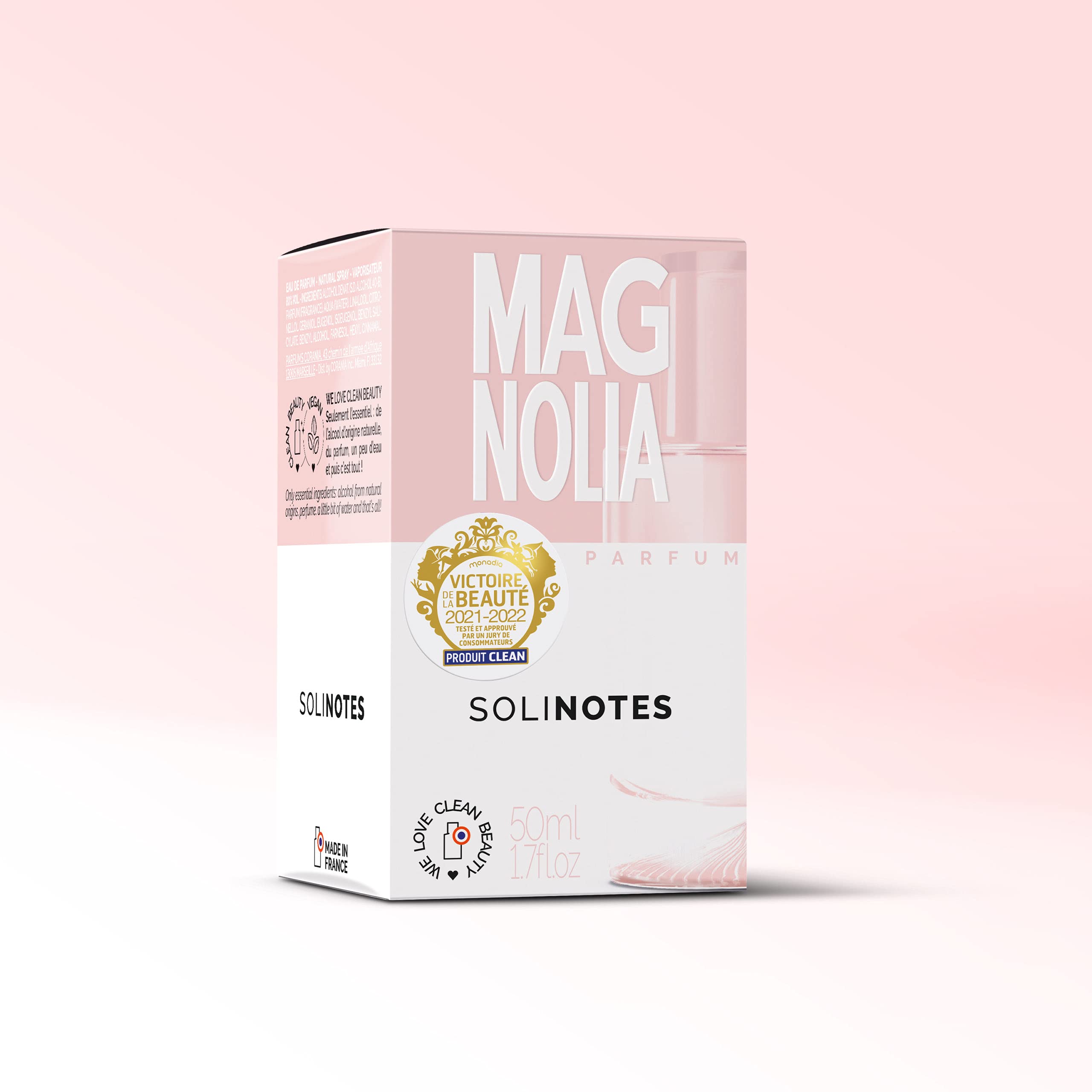 Solinotes Magnolia Perfume for Women – EDP, Vegan, Made in France