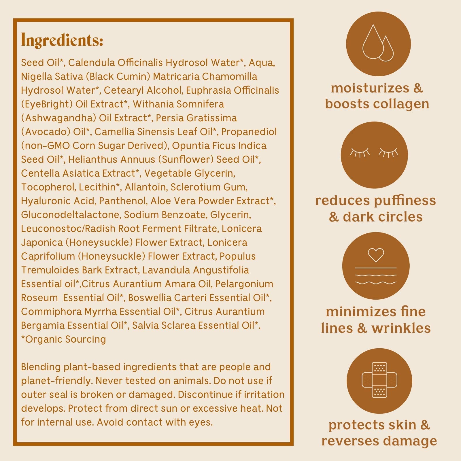 Solluna by Kimberly Snyder Anti-Aging Eye Cream – Plant-Based Under Eye Treatment with Hyaluronic Acid, Ashwagandha, Calendula & Eyebright (0.5oz)