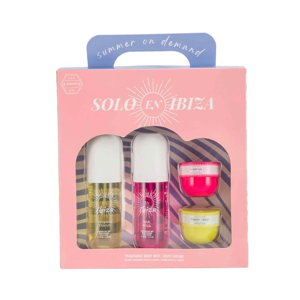 Solo en Ibiza Gift Set: Marbella & Toledo Tango Mists & Creams