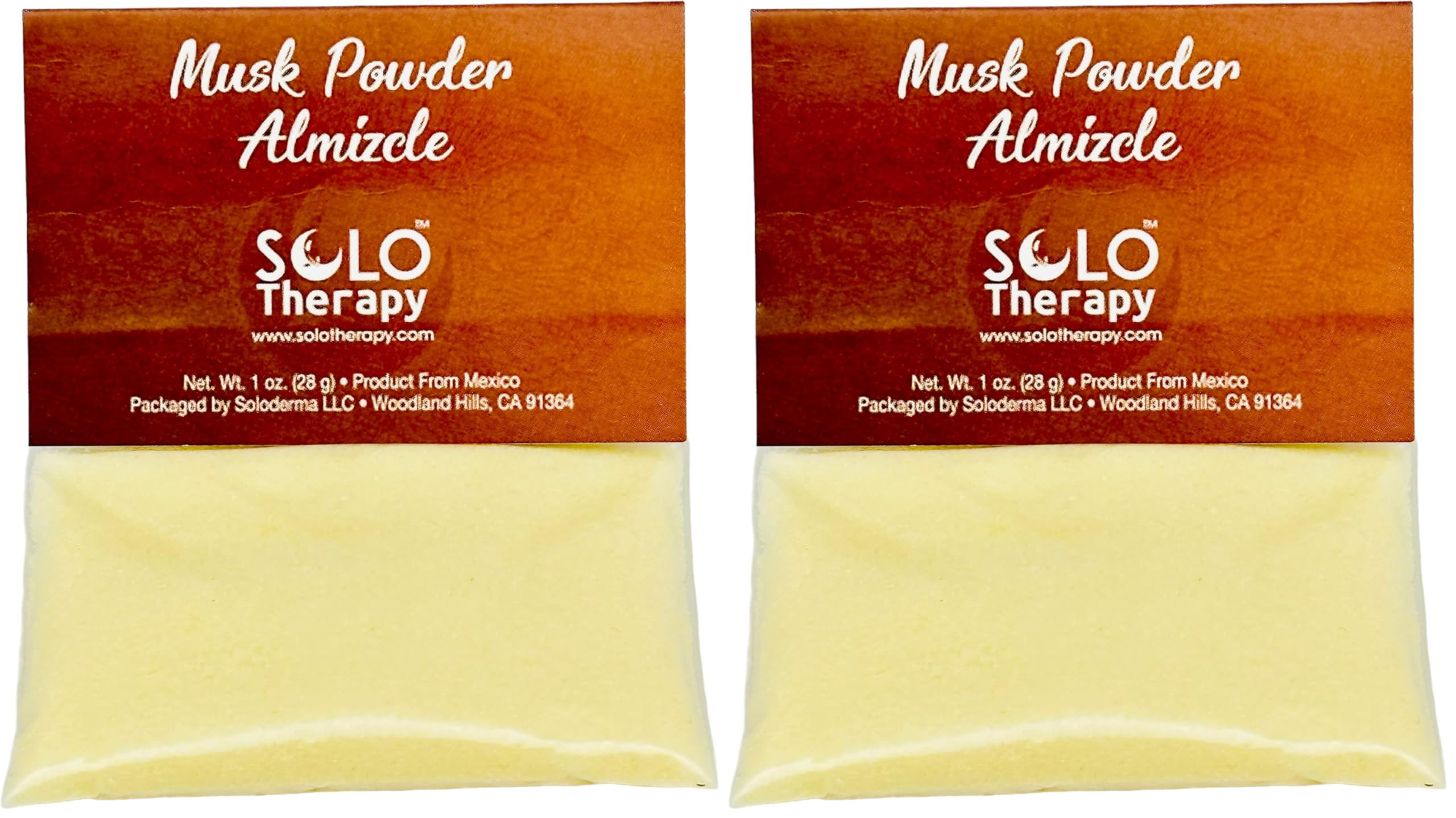 Solo Therapy Musk Powder 1 oz (Pack of 2) – Musk Powder for Love, Commitment, Reconciliation & Forgiveness (Spells, Magick, Charms)