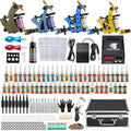 Solong Tattoo Complete Kit – 4 Pro Machines, 54 Inks, LCD Power TK453-US