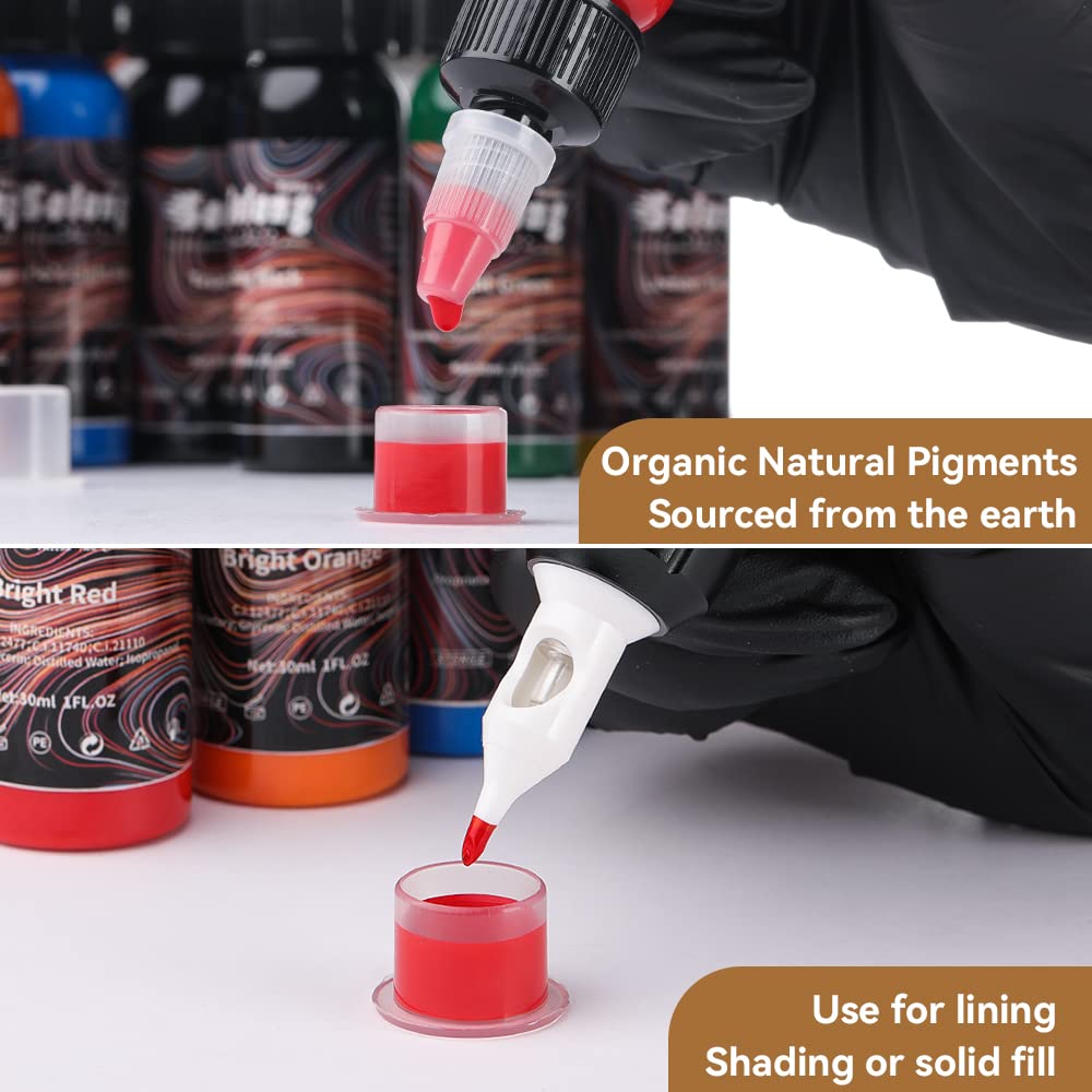 Solong Tattoo 9PCS Ink Color Set – 1oz (30ml) TI302S-30-9