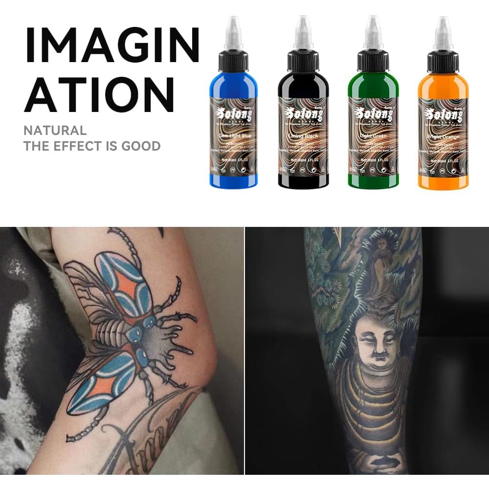 Solong Tattoo 9PCS Ink Color Set – 1oz (30ml) TI302S-30-9