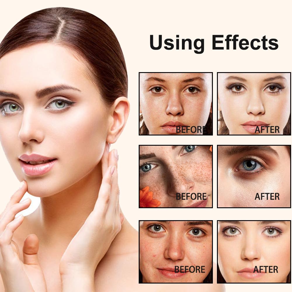 SOLOTREE 2-in-1 Foundation Stick with Brush | Color-Matching Hydrating Foundation