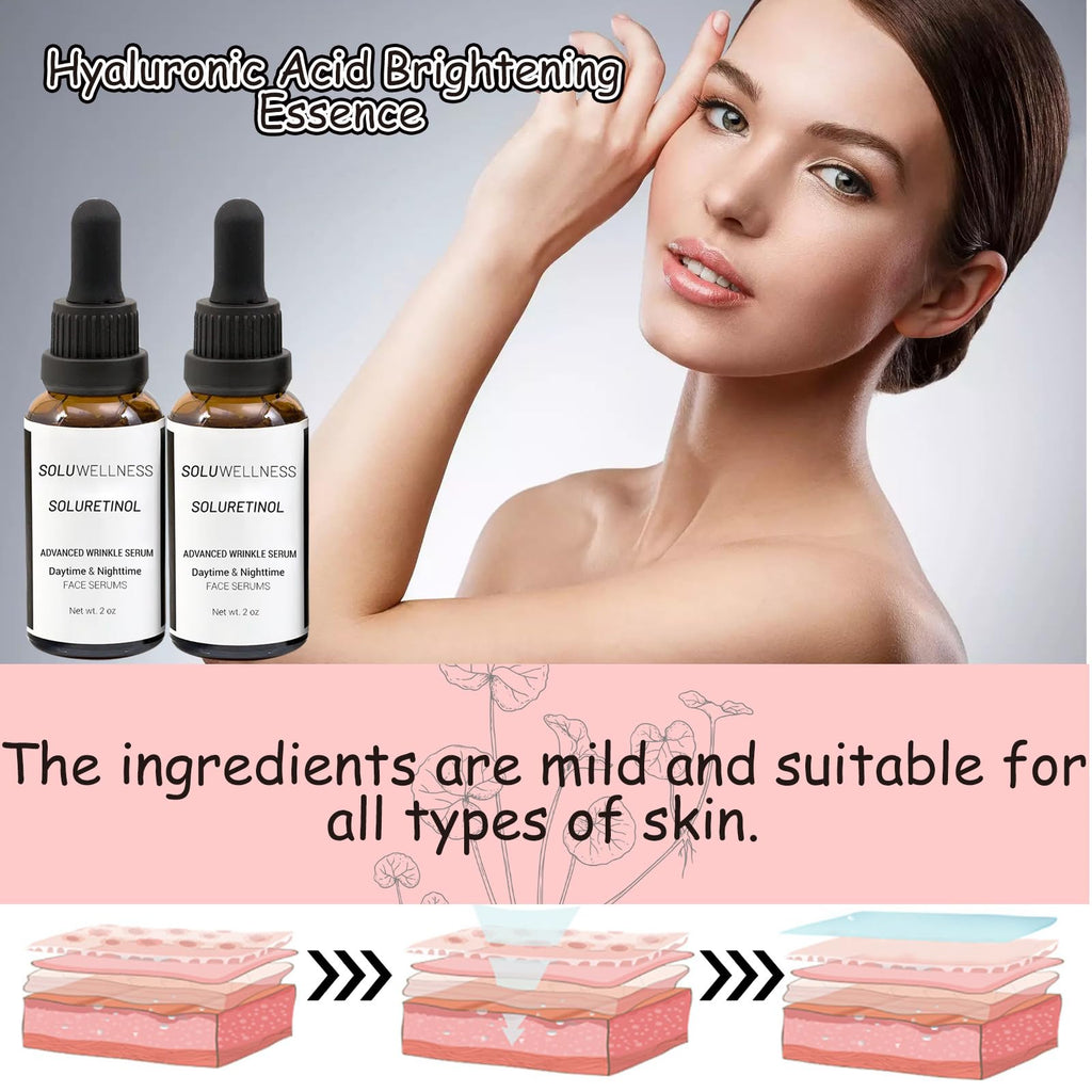 SOLUWELLNESS Soluretinol Advanced Wrinkle Serum + Skin Renewing Day & Night System