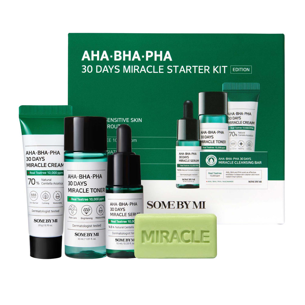 SOME BY MI AHA BHA PHA 30Days Starter Kit – Mild Exfoliating Daily Skincare Set
