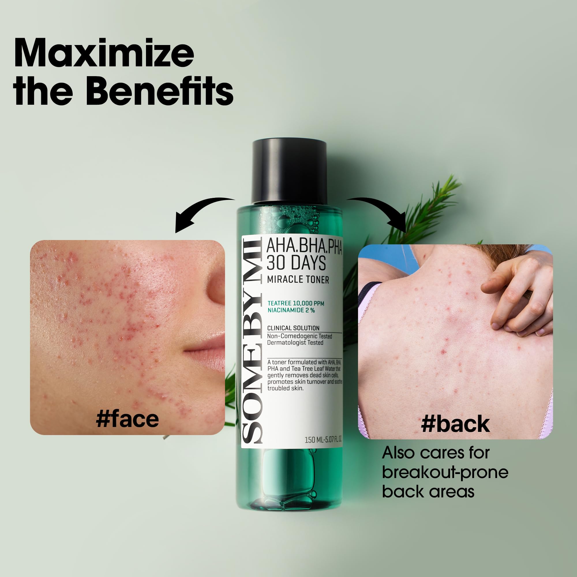 SOME BY MI AHA BHA PHA 30 Days Miracle Toner – Pack of 2 | Korean Exfoliating Toner for All Skin Types