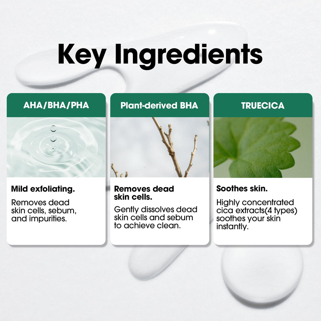 SOME BY MI AHA BHA PHA 30 Days Miracle Truecica Clear Pad – Pack of 2 | Korean Exfoliating Toner Pads