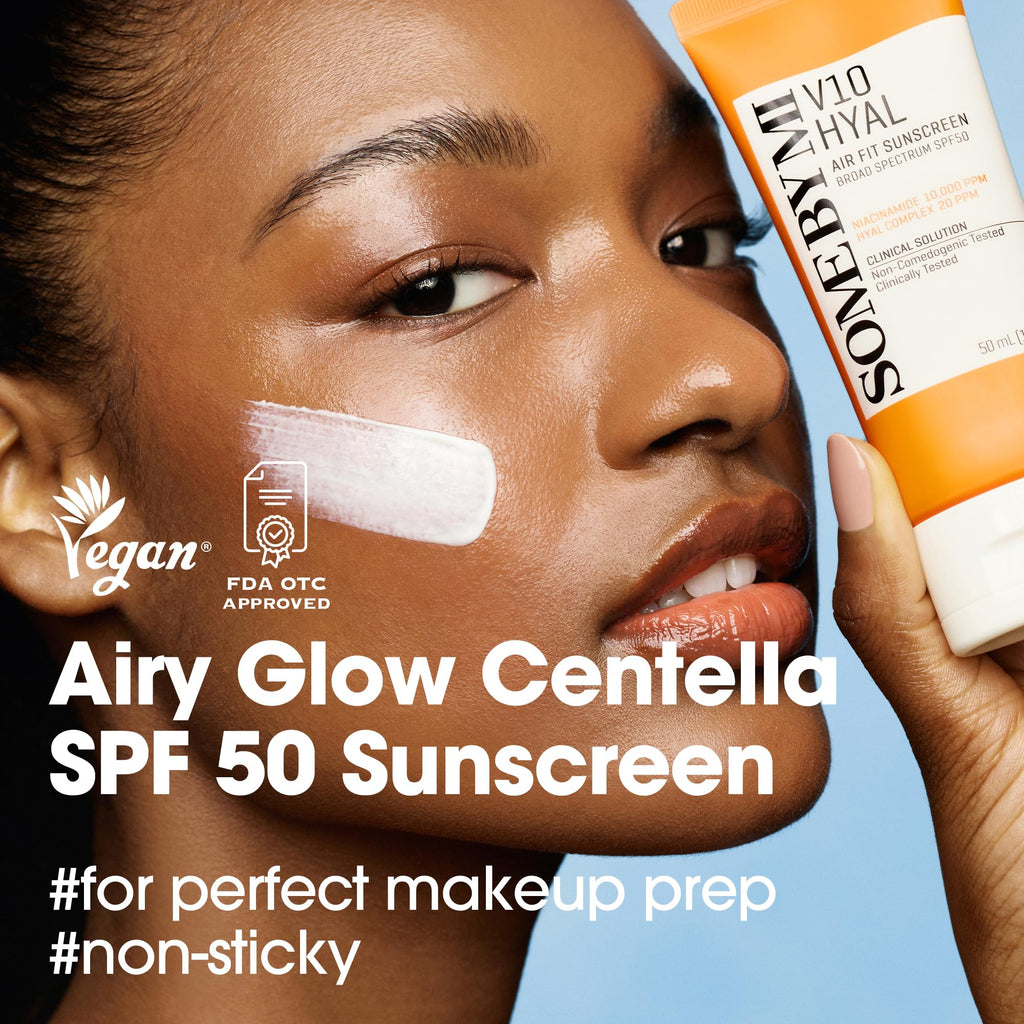 SOME BY MI V10 Hyal Air Fit Sunscreen SPF 50 – Pack of 2 | Gentle, Non-Greasy Korean Face Sunscreen
