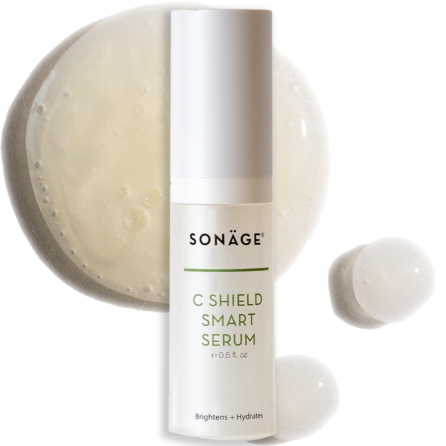 SONAGE C Shield Smart Serum: Hyaluronic Acid & Vitamin C | Brightens, Blue Light Shield, Fades Dark Spots (15 ml)