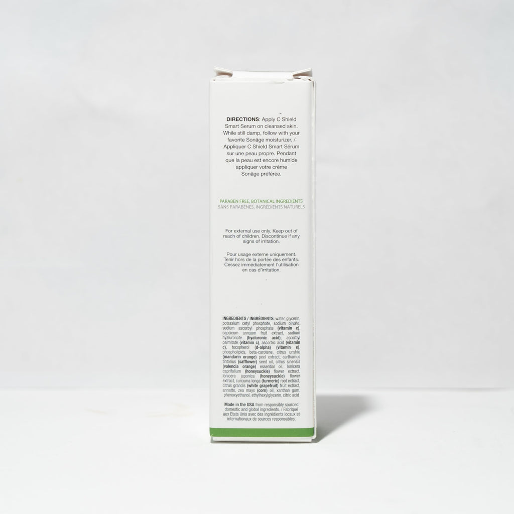 SONAGE C Shield Smart Serum: Hyaluronic Acid & Vitamin C | Brightens, Blue Light Shield, Fades Dark Spots (15 ml)