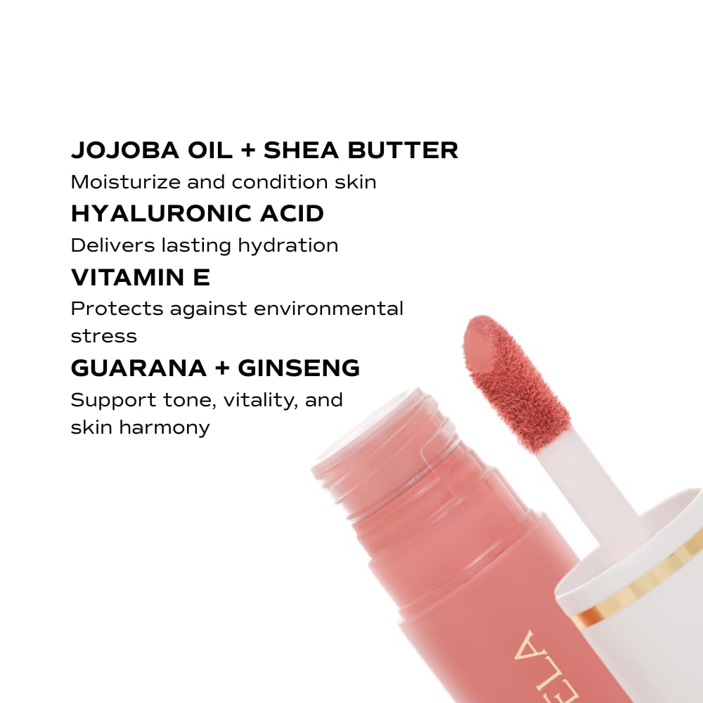 SONELA Blissful Moment Dewy Liquid Blush (Petal Bloom) – Hydrating Color with Hyaluronic Acid