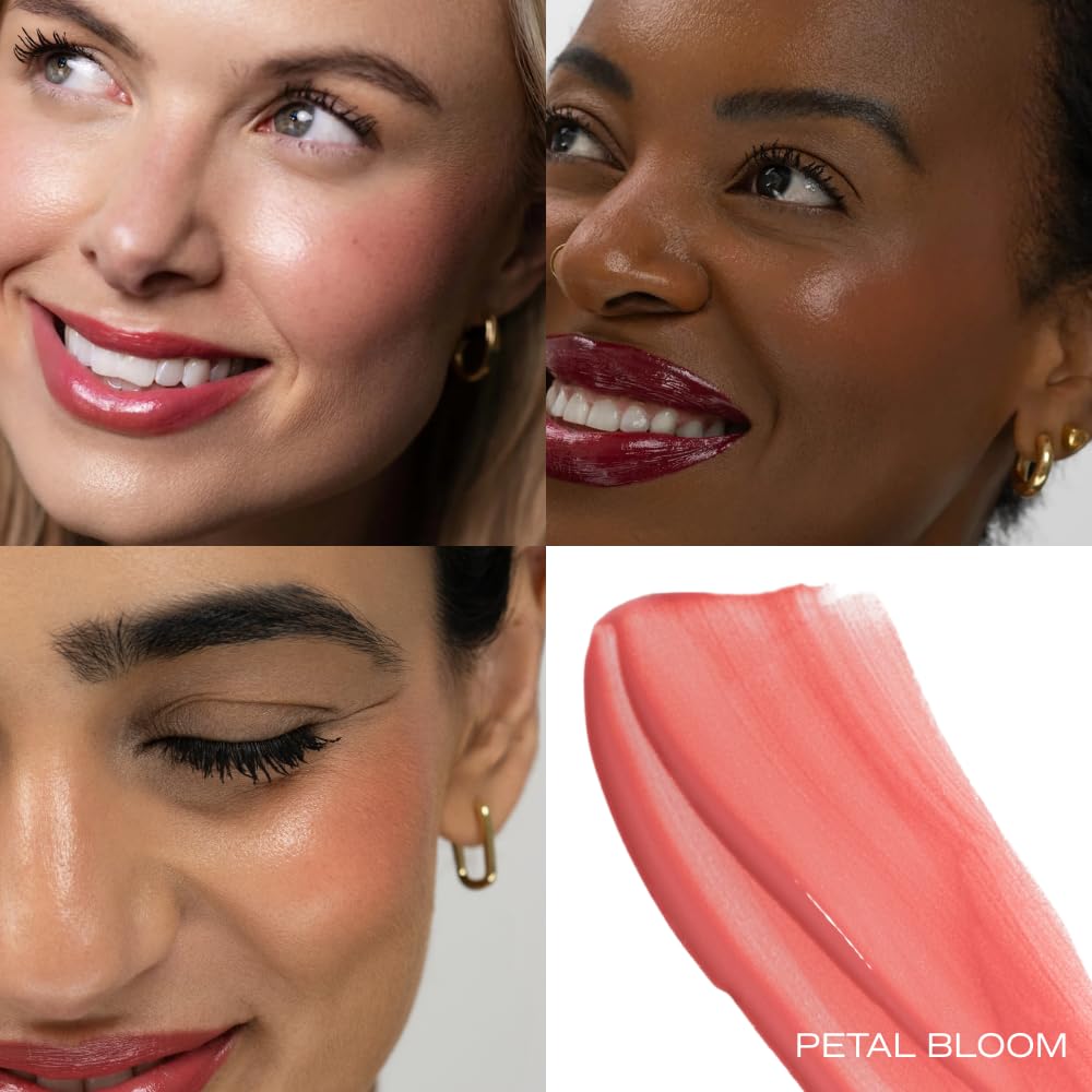 SONELA Blissful Moment Dewy Liquid Blush (Petal Bloom) – Hydrating Color with Hyaluronic Acid