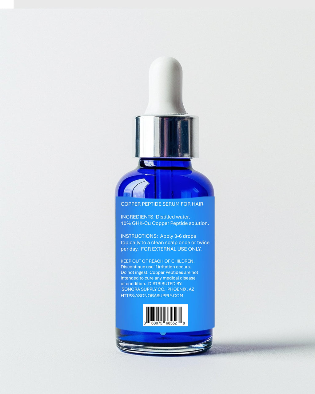 Sonora Supply Co. Copper Peptides for Hair Growth – Ultrastrong 10% Liposomal Serum (Made in USA)